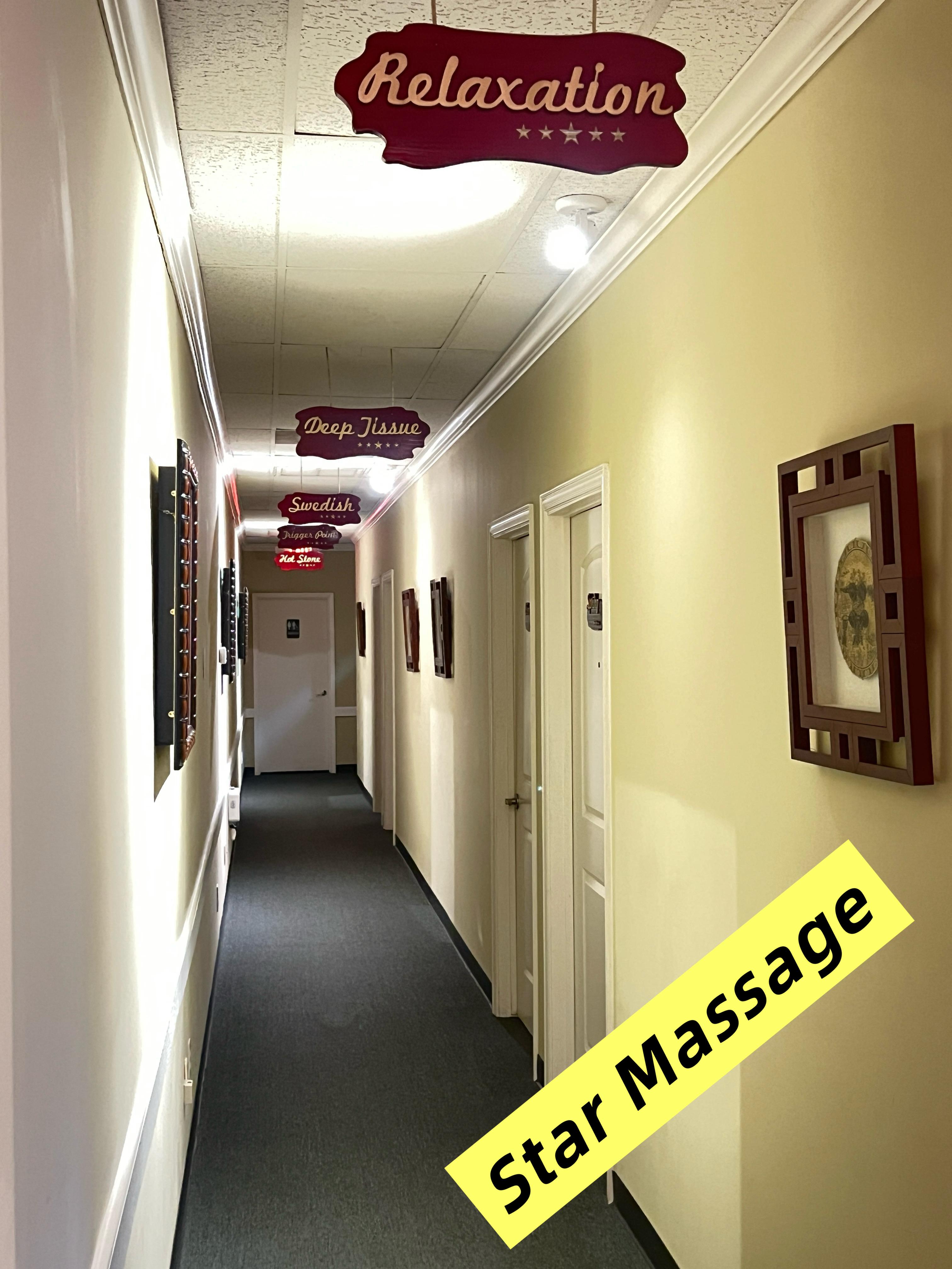 Candle-lit massage ambiance